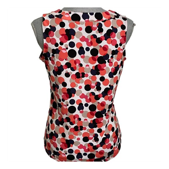 Jones Studio Sleeveless Women's Top Multicolor Pattern Size M - Picture 2 of 4